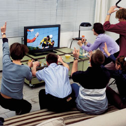 Television with a flat screen �Rhodia