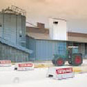 A propane-fuelled corn drying unit