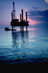 Oil rig at dusk �Total