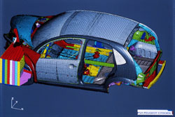Crash test frontal (64 Km/h Citro�n C3) �PSA Peugeot Citro�n